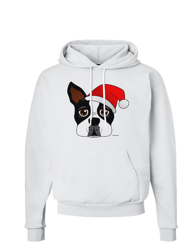 Cute Dog with Santa Hat - Christmas Hoodie Sweatshirt-Hoodie-TooLoud-White-Small-Davson Sales