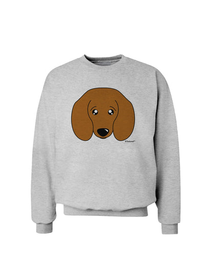 Cute Doxie Dachshund Dog Sweatshirt by TooLoud-Sweatshirts-TooLoud-AshGray-Small-Davson Sales