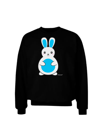 Cute Easter Bunny - Blue Adult Dark Sweatshirt by TooLoud-Sweatshirts-TooLoud-Black-Small-Davson Sales