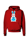 Cute Easter Bunny - Blue Dark Hoodie Sweatshirt by TooLoud-Hoodie-TooLoud-Red-Small-Davson Sales