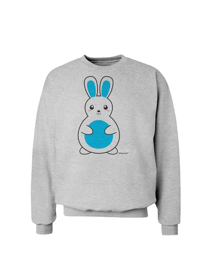 Cute Easter Bunny - Blue Sweatshirt by TooLoud-Sweatshirts-TooLoud-AshGray-Small-Davson Sales