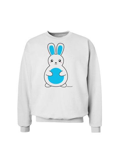 Cute Easter Bunny - Blue Sweatshirt by TooLoud-Sweatshirts-TooLoud-White-Small-Davson Sales