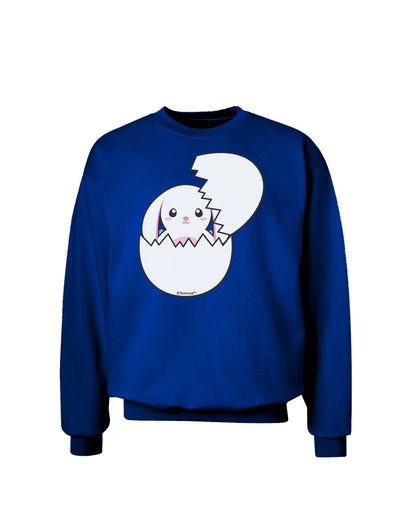 Cute Easter Bunny Hatching Adult Dark Sweatshirt by TooLoud-Sweatshirts-TooLoud-Deep-Royal-Blue-Small-Davson Sales