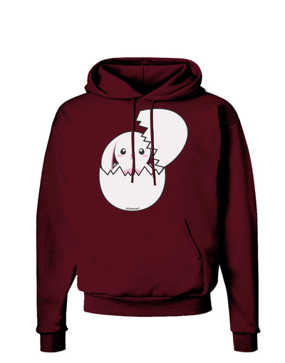 Cute Easter Bunny Hatching Dark Hoodie Sweatshirt by TooLoud-Hoodie-TooLoud-Maroon-Small-Davson Sales