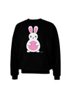 Cute Easter Bunny - Pink Adult Dark Sweatshirt by TooLoud-Sweatshirts-TooLoud-Black-Small-Davson Sales