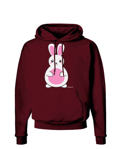 Cute Easter Bunny - Pink Dark Hoodie Sweatshirt by TooLoud-Hoodie-TooLoud-Maroon-Small-Davson Sales