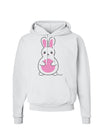 Cute Easter Bunny - Pink Hoodie Sweatshirt by TooLoud-Hoodie-TooLoud-White-Small-Davson Sales