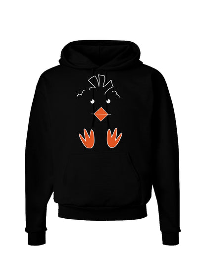 Cute Easter Chick Face Hoodie Sweatshirt-Hoodie-TooLoud-Black-Small-Davson Sales