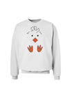 Cute Easter Chick Face Sweatshirt-Sweatshirts-TooLoud-White-Small-Davson Sales