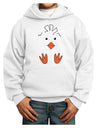 Cute Easter Chick Face Youth Hoodie Pullover Sweatshirt-Youth Hoodie-TooLoud-White-XS-Davson Sales