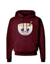 Cute Egg Nog Design - Dark Hoodie Sweatshirt by TooLoud-Hoodie-TooLoud-Maroon-Small-Davson Sales