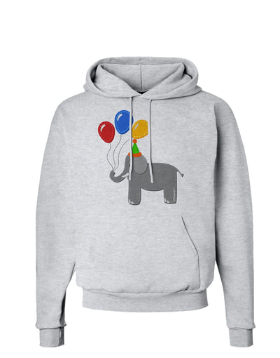 Cute Elephant with Balloons Hoodie Sweatshirt-Hoodie-TooLoud-AshGray-Small-Davson Sales