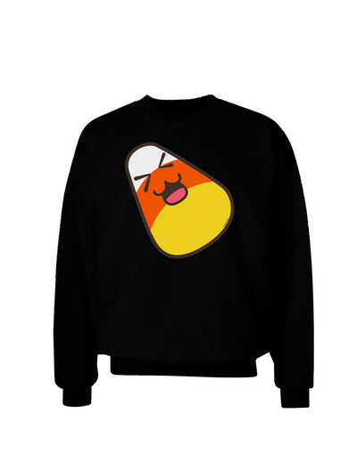 Cute Father Candy Corn Family Halloween Adult Dark Sweatshirt-Sweatshirts-TooLoud-Black-Small-Davson Sales