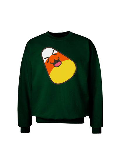 Cute Father Candy Corn Family Halloween Adult Dark Sweatshirt-Sweatshirts-TooLoud-Deep-Forest-Green-Small-Davson Sales