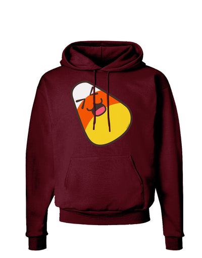 Cute Father Candy Corn Family Halloween Dark Hoodie Sweatshirt-Hoodie-TooLoud-Maroon-Small-Davson Sales