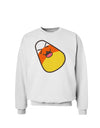 Cute Father Candy Corn Family Halloween Sweatshirt-Sweatshirts-TooLoud-White-Small-Davson Sales