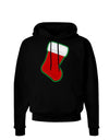 Cute Faux Applique Christmas Stocking Dark Hoodie Sweatshirt-Hoodie-TooLoud-Black-Small-Davson Sales