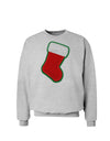 Cute Faux Applique Christmas Stocking Sweatshirt-Sweatshirts-TooLoud-AshGray-Small-Davson Sales