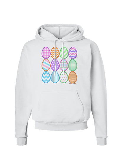 Cute Faux Applique Easter Eggs Hoodie Sweatshirt-Hoodie-TooLoud-White-Small-Davson Sales