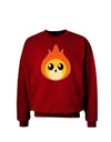 Cute Fireball Design Adult Dark Sweatshirt-Sweatshirts-TooLoud-Deep-Red-Small-Davson Sales