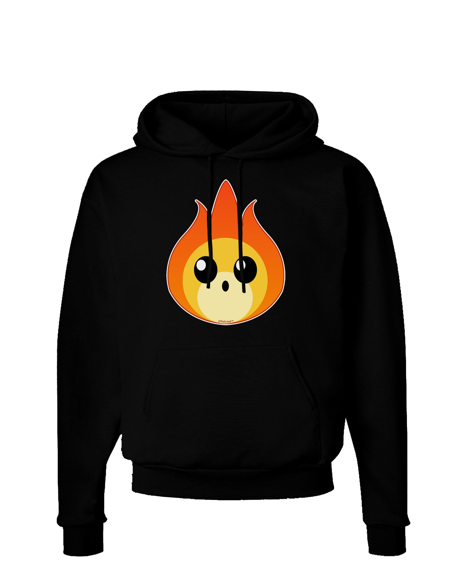 Cute Fireball Design Dark Hoodie Sweatshirt-Hoodie-TooLoud-Black-Small-Davson Sales