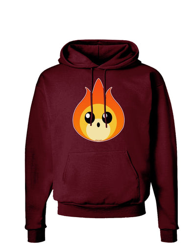 Cute Fireball Design Dark Hoodie Sweatshirt-Hoodie-TooLoud-Maroon-Small-Davson Sales