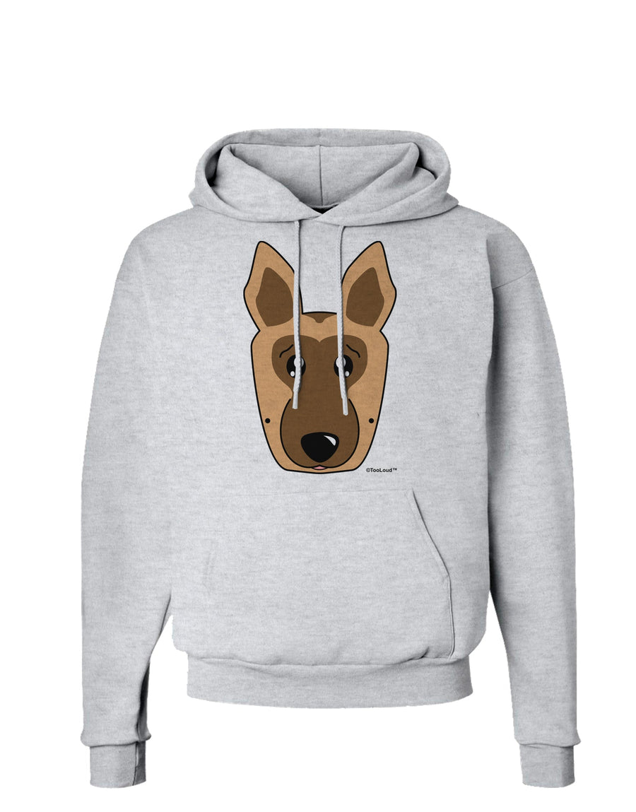 Cute German Shepherd Dog Hoodie Sweatshirt by TooLoud-Hoodie-TooLoud-White-Small-Davson Sales