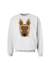 Cute German Shepherd Dog Sweatshirt by TooLoud-Sweatshirts-TooLoud-White-Small-Davson Sales