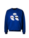 Cute Ghost Couple My Boo Halloween Adult Dark Sweatshirt-Sweatshirts-TooLoud-Deep-Royal-Blue-Small-Davson Sales