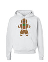 Cute Gingerbread Man Christmas Hoodie Sweatshirt-Hoodie-TooLoud-White-Small-Davson Sales