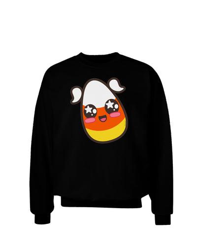 Cute Girl Child Candy Corn Family Halloween Adult Dark Sweatshirt-Sweatshirts-TooLoud-Black-Small-Davson Sales