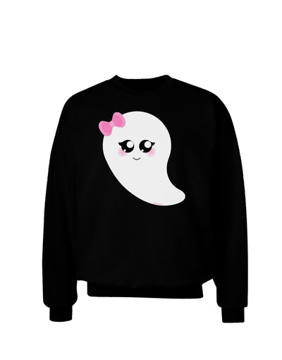 Cute Girl Ghost Halloween Adult Dark Sweatshirt-Sweatshirts-TooLoud-Black-Small-Davson Sales