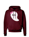 Cute Girl Ghost Halloween Dark Hoodie Sweatshirt-Hoodie-TooLoud-Maroon-Small-Davson Sales