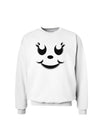 Cute Girl Jack O Lantern Pumpkin Face Sweatshirt-Sweatshirts-TooLoud-White-Small-Davson Sales