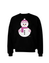 Cute Girl Snowman - Christmas Adult Dark Sweatshirt by TooLoud-Sweatshirts-TooLoud-Black-Small-Davson Sales