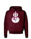 Cute Girl Snowman - Christmas Dark Hoodie Sweatshirt by TooLoud-Hoodie-TooLoud-Maroon-Small-Davson Sales