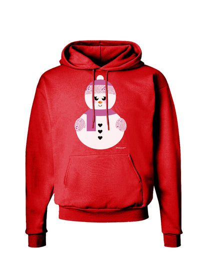 Cute Girl Snowman - Christmas Dark Hoodie Sweatshirt by TooLoud-Hoodie-TooLoud-Red-Small-Davson Sales