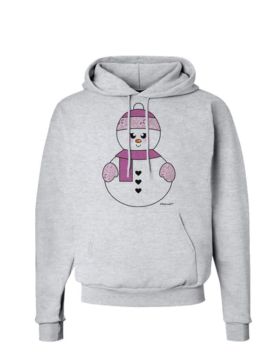 Cute Girl Snowman - Christmas Hoodie Sweatshirt by TooLoud-Hoodie-TooLoud-AshGray-Small-Davson Sales