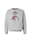 Cute Girl Snowman - Christmas Sweatshirt by TooLoud-Sweatshirts-TooLoud-AshGray-Small-Davson Sales