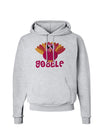 Cute Gobble Turkey Pink Hoodie Sweatshirt-Hoodie-TooLoud-AshGray-Small-Davson Sales