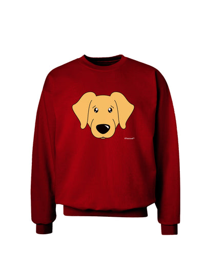 Cute Golden Retriever Dog Adult Dark Sweatshirt by TooLoud-Sweatshirts-TooLoud-Deep-Red-Small-Davson Sales