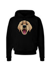 Cute Golden Retriever Puppy Face Dark Hoodie Sweatshirt-Hoodie-TooLoud-Black-Small-Davson Sales