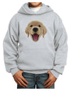 Cute Golden Retriever Puppy Face Youth Hoodie Pullover Sweatshirt-Youth Hoodie-TooLoud-Ash-XS-Davson Sales