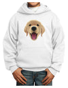 Cute Golden Retriever Puppy Face Youth Hoodie Pullover Sweatshirt-Youth Hoodie-TooLoud-White-XS-Davson Sales