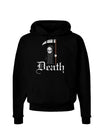 Cute Grim Reaper - Death Text Dark Hoodie Sweatshirt-Hoodie-TooLoud-Black-Small-Davson Sales