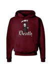 Cute Grim Reaper - Death Text Dark Hoodie Sweatshirt-Hoodie-TooLoud-Maroon-Small-Davson Sales