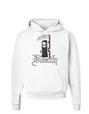 Cute Grim Reaper - Death Text Hoodie Sweatshirt-Hoodie-TooLoud-White-Small-Davson Sales