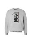 Cute Grim Reaper - Halloween Sweatshirt-Sweatshirts-TooLoud-AshGray-Small-Davson Sales