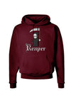 Cute Grim Reaper - Name Text Dark Hoodie Sweatshirt-Hoodie-TooLoud-Maroon-Small-Davson Sales