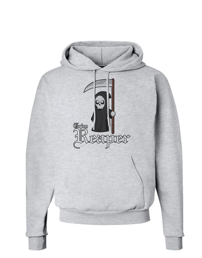 Cute Grim Reaper - Name Text Hoodie Sweatshirt-Hoodie-TooLoud-AshGray-Small-Davson Sales